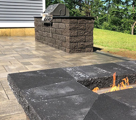 Paver Grill and Fire Pits Inspiration by Firmly Rooted